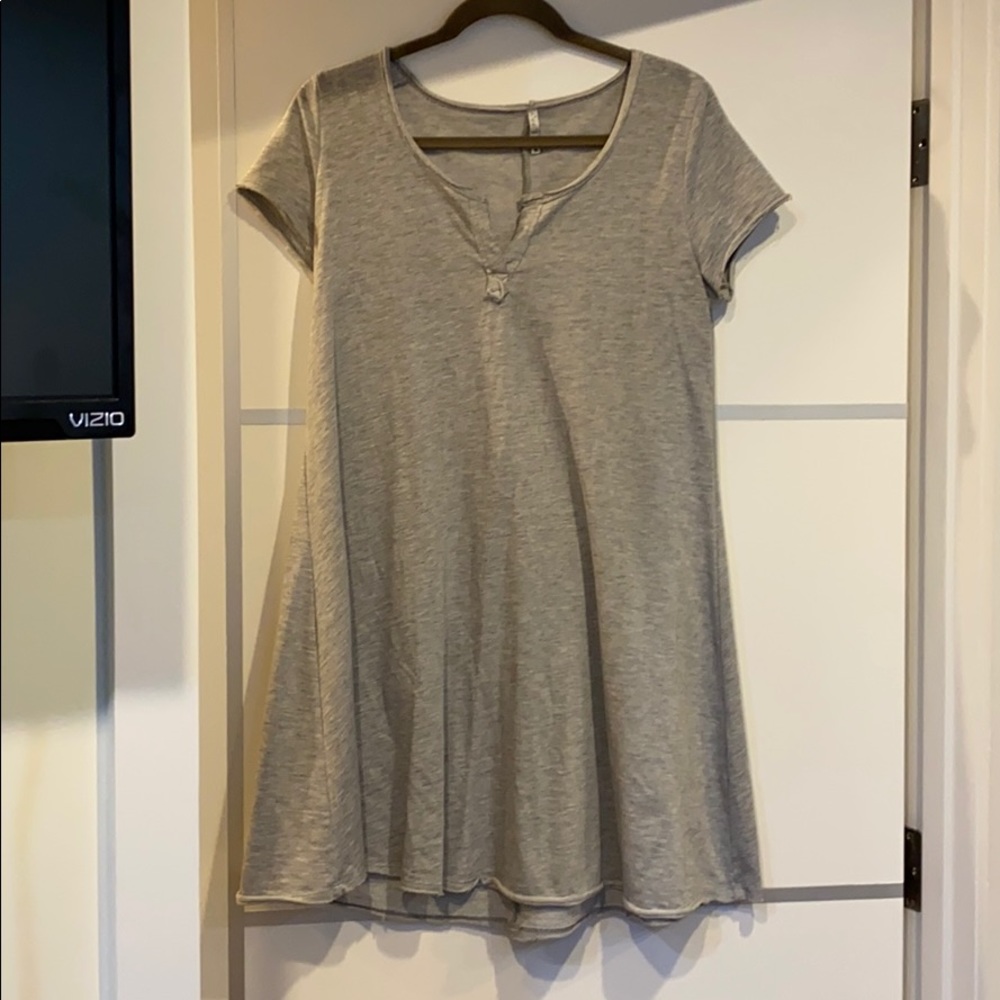 Grey T shirt dress